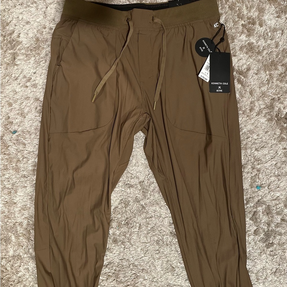 Kenneth Cole Men's Tan Jogger Pants